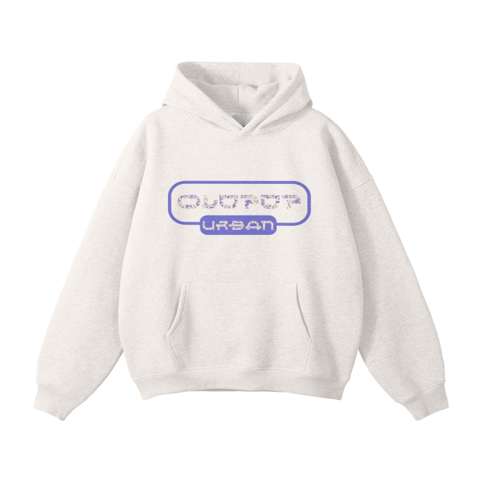 Olopop Urban Oversized Solid Color Fleece Hoodie